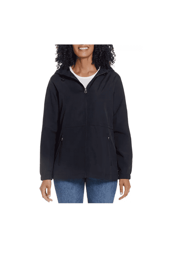 WP Weatherproof Ladies Rain Jacket Size Medium Black