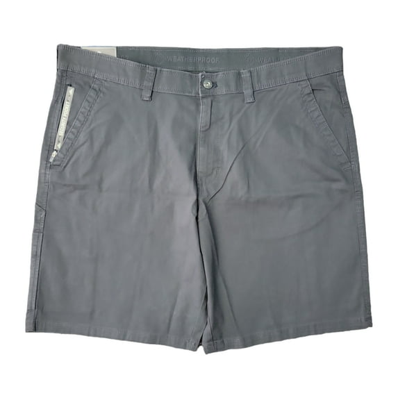 WP Weatherproof Men's 10" Inseam Security Pocket Stretch Trail Utility Short (Grey Shadow, 34)