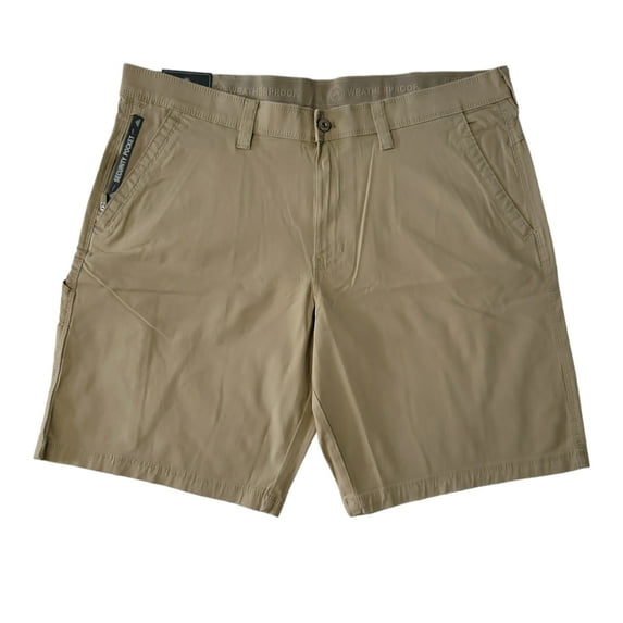 WP Weatherproof Men's 10" Inseam Security Pocket Stretch Trail Utility Short (Sueded Khaki, 44)
