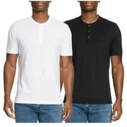 WP Weatherproof  Mens 2 Pack Short Sleeve Henley