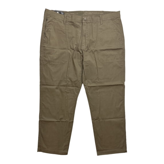 WP Weatherproof Men's Flex Waist Twill Trail Utility Pant, Straight Leg (Walnut, 38x30)