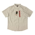 thumbnail image 1 of WP Weatherproof Men's Woven Comfort Stretch Short Sleeve Button Down Shirt (White, S), 1 of 1