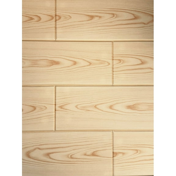 WP01 - Foam Wood Ceiling Planks 39 in x 6 in Natural Maple (19.5 Sq.ft / Pack) - 12 Pieces