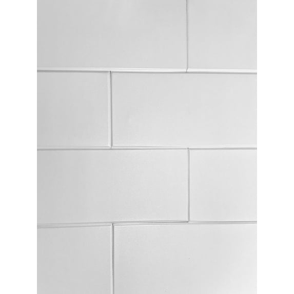 WP08 - Foam Wood Ceiling Planks 39 in x 6 in Plain White (78 Sq.ft / Pack) - 48 Pieces