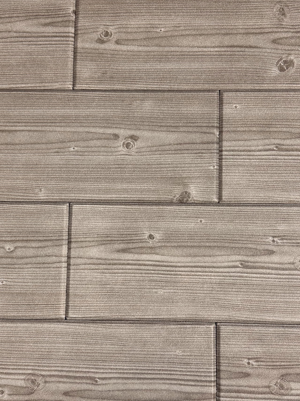 Warm Gray Foam Wood Glue-Up Ceiling Planks 39 in x 6 in