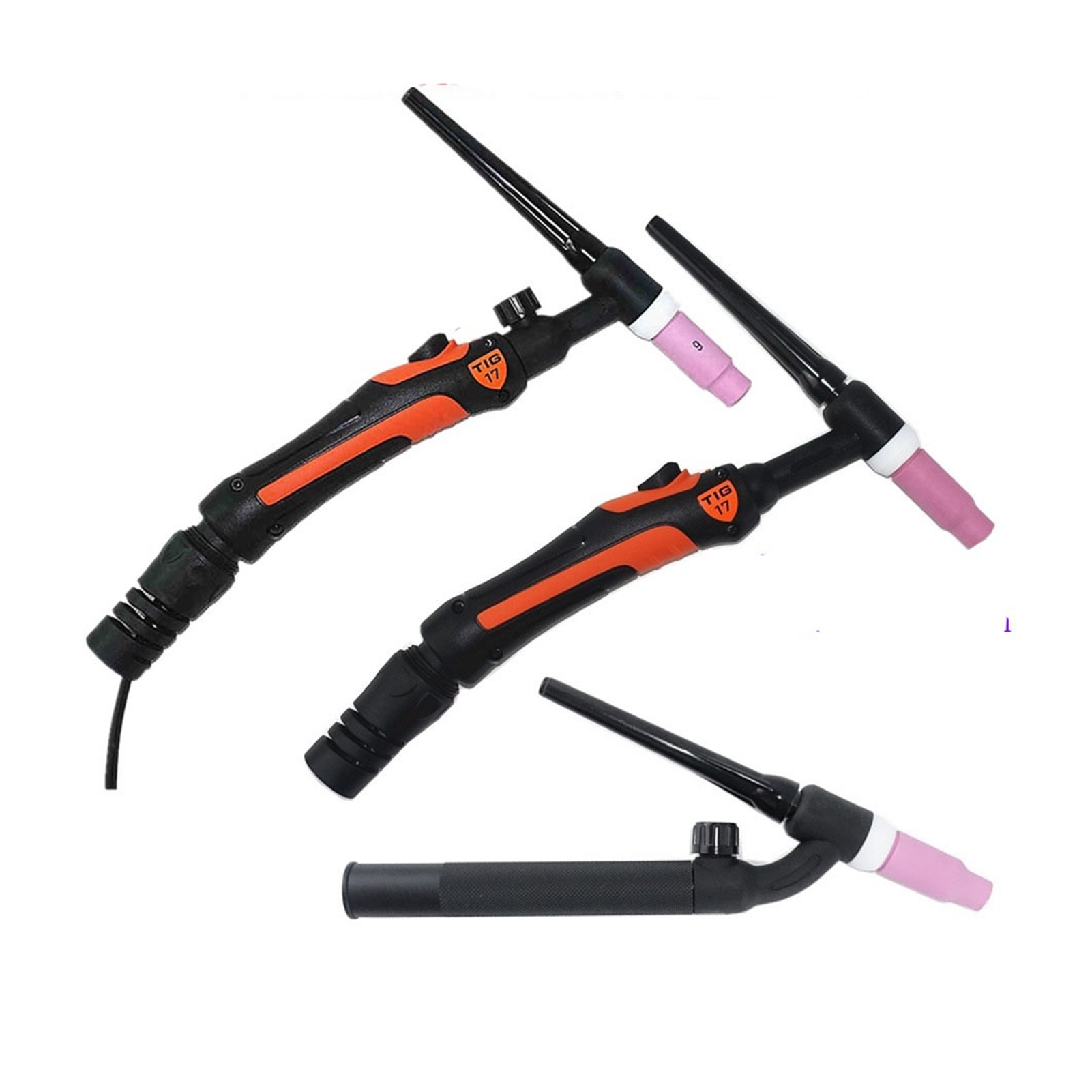 WP17 TIG Torch 150A GTAW Tungsten Welding Gun Argon Air Cooled WP17V