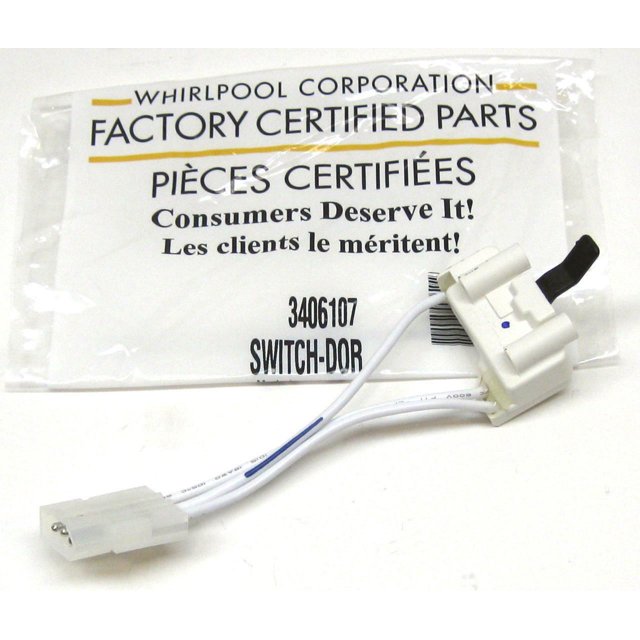 WP3406107 Dryer OEM Door Switch for Whirlpool
