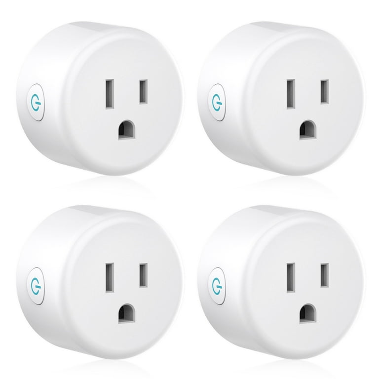 GHome Smart Smart Plug,15A Wi-Fi Plug Compatible with Alexa and Google  Home, Mini Outlet Socket Remote Control with Schedule Timer Function, Only  for