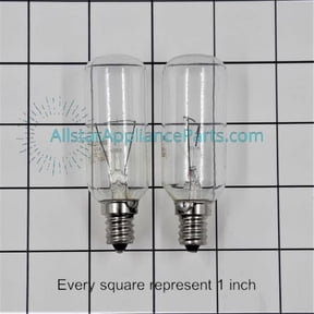 WP8190806 Range Vent Hood Light Bulb 40W (PACK OF 2)