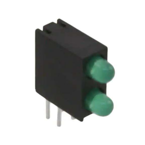 WP934EB/2GD LED Diffused Round with Domed Top 3mm Indicator 2 High Green Diffused