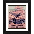 thumbnail image 1 of WPA 12x14 Black Ornate Wood Framed with Double Matting Museum Art Print Titled - Grand Canyon National Park, a Free Government Service, ca. 1938, 1 of 4