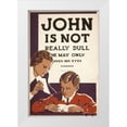 thumbnail image 1 of WPA 17x24 White Modern Wood Framed Museum Art Print Titled - John is not really dull, 1 of 4