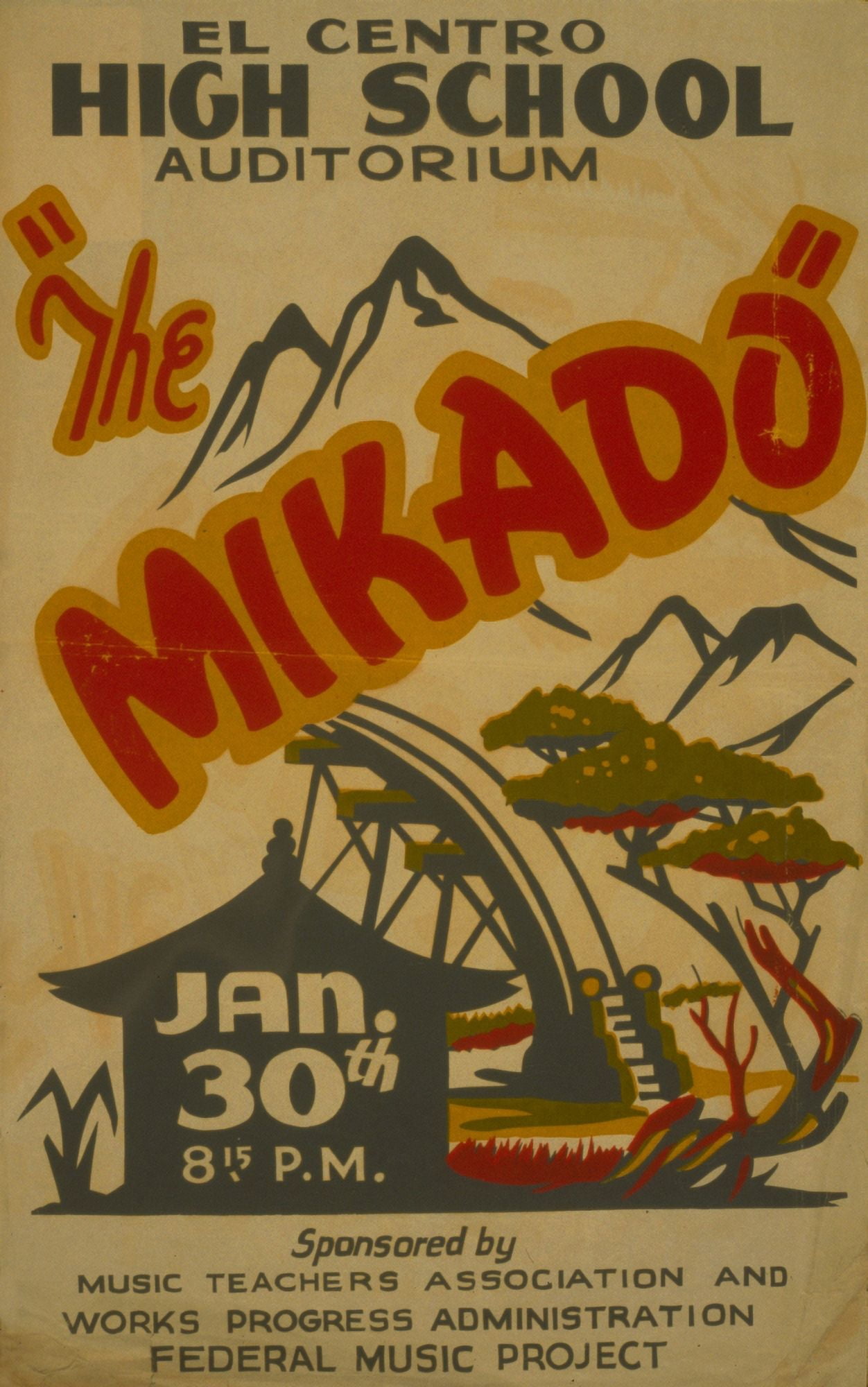 WPA Poster 1936-41 The Mikado Canvas Art - Unknown (18 x 24)