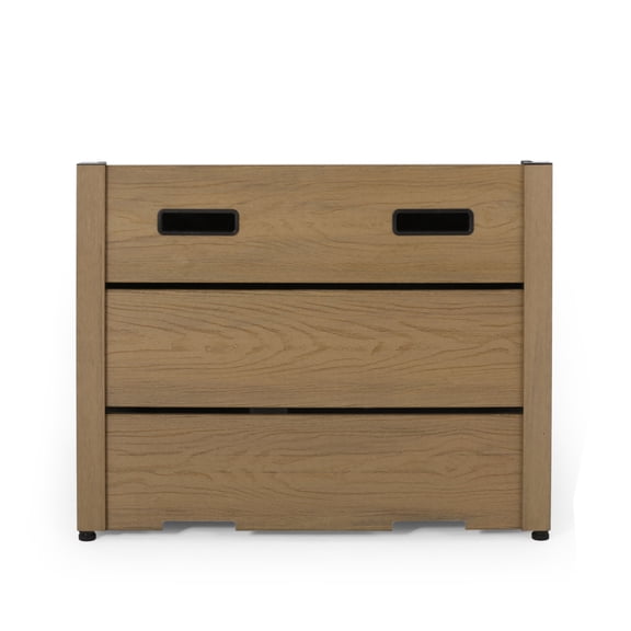 WPC Fire Pit Base Square Patio Deck Protector Heat Resistant Platform for Outdoor Fire Pits and Fire Bowls Ground Protection Pad