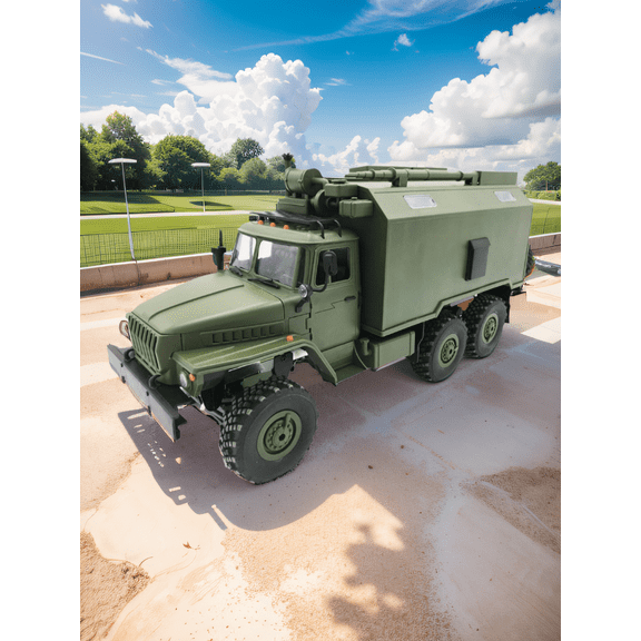 WPL-B36_116_ Urals_Soviet Command Army Card_Six wheel drive remote-controlled toy car_Climbing/wading/obstacle crossing