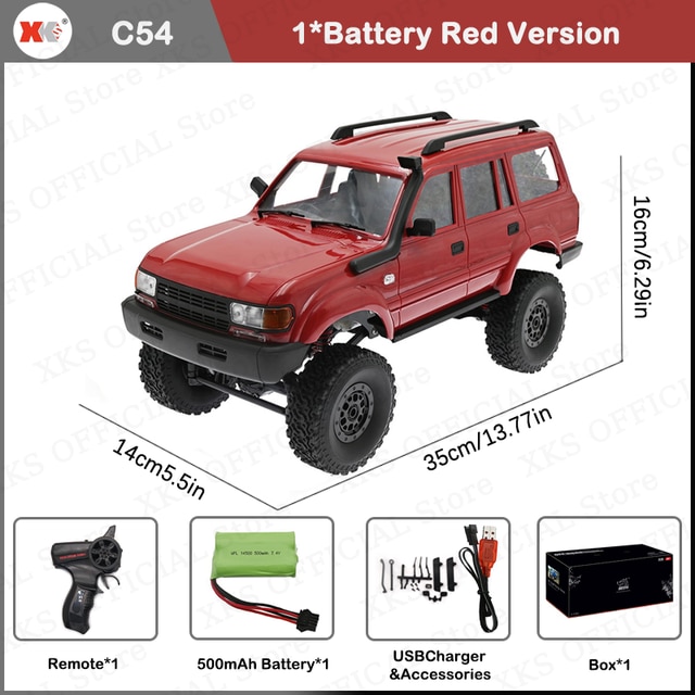 Camion RC 4x4 Off-Road ARRIS WPL C54-1 - Scala 1/16, Pronto All'uso, Per Adulti E Appassionati