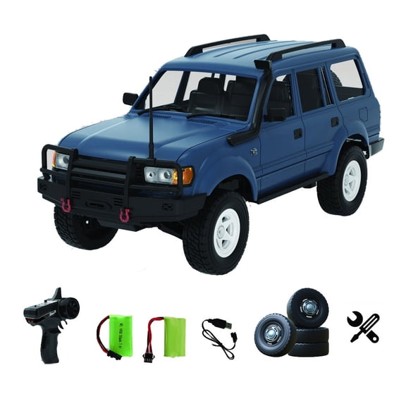 WPL D-54 1/16 Scale RC Rock Crawler, 2.4G 4WD Remote Control Off-Road Climbing Car with 260 Motor, Independent Suspension & LED Headlights for Teens & Adults - RTR