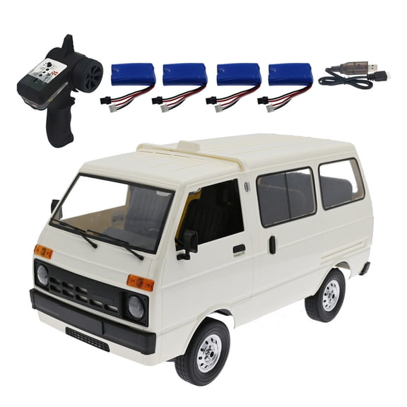 WPL D42 1:10 RC Van, 2.4G Simulation Drift Truck with 260 Motor, LED Lights & Proportional Steering – Off-Road Remote Control Car Toy for Adults