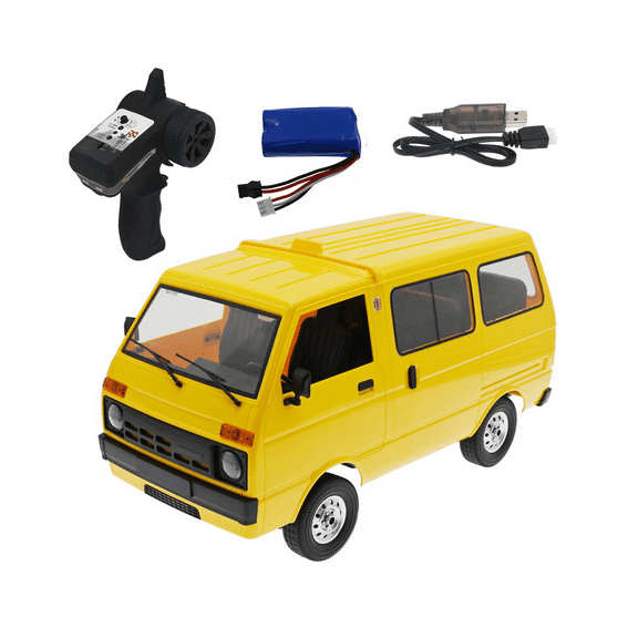 WPL D42 1/10 Scale 4WD Van RC Drift Car, 2.4G Remote Control Off-Road Vehicle with Simulation Interior & LED Lights, Ideal Gift for Teens & Adults