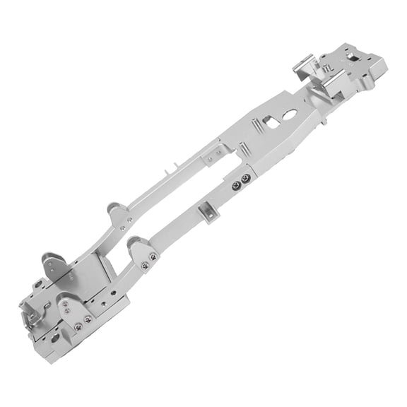 WPL Premium RC Metal Chassis Frame Upgrade Part for 1/10 Scale D12 Model Car, Durable Aluminum Alloy Replacement Accessory for Hobbyists, Silver (11.2 inches / 28.5 cm)