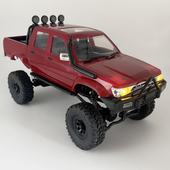 WPLDEWAN RC Crawler 1/16 Scale Remote Control Truck Road WPL C64-1 RC Rock Crawler 4x4 Pickup RTR All Terrain Upgraded Chassis Fully Proportional 2.4GHz Axle Mounted Servo Hobby Vehicle Adult Y101