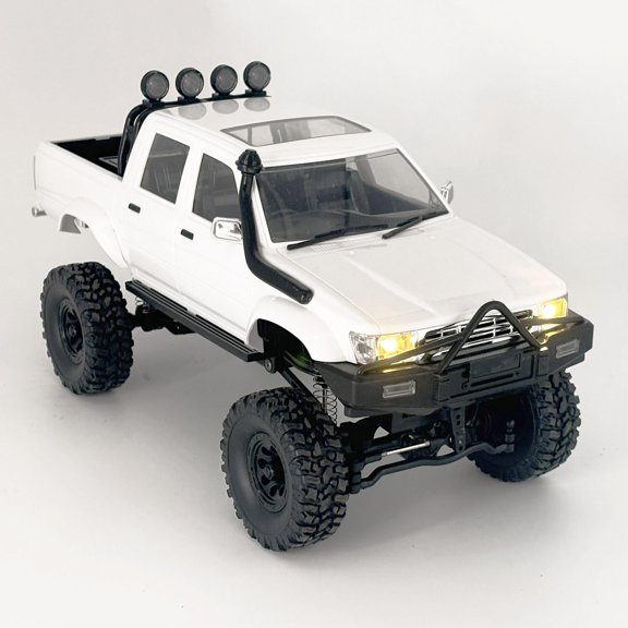 WPLDEWAN WPL C64-1 RC Crawler 1/16 Scale RC Off Road RC Rock Crawler 4x4 Remote Control Pickup All Terrain RTR 260 Motor Upgraded Chassis Proportional Control 2.4GHz Axle Mounted Servo Adult Y101