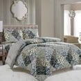 thumbnail image 1 of WPM 3-Piece Jungle Theme Black Polyester Comforter Set, Queen, 1 of 3