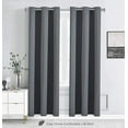 thumbnail image 1 of WPM Blackout Curtain Room Darkening Panels/Drapes for Living Room, Grey Thermal Insulated Grommet Bedroom Window Draperies&nbsp;45 inch, 1 of 3