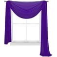 thumbnail image 1 of WPM Elegance Purple Window Treatment Curtains, 38” x 216”, 1 of 4