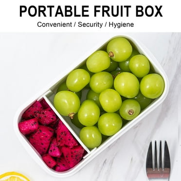 WPNMASNP Portable Fruit Box Kid's Snack Bento Box Compartment Lightweight Lunch Box Blue Daily Deals