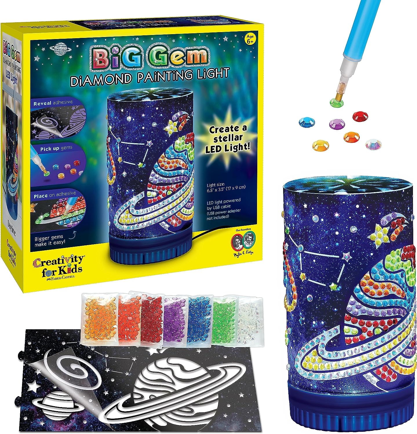 WPNSXin Big Gem Diamond Painting Kit Halloween Stickers and