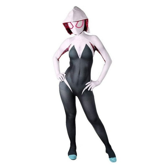 WPOHM Women Adults Gwen Cosplay Costume Spandex Fabric Superhero