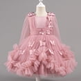 thumbnail image 1 of WPPGONE Girls Elegant Tulle High-Low Party Dress Butterfly Appliques Sleeveless Ruffle Ball Gown Flower Girl Formal Occasion Birthday Pageant Dresses Evening Princess Gowns, 1 of 4