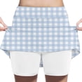 thumbnail image 1 of WPPGONE Girls Plaid Pattern A-Line Skirt High Waisted Gingham Checkered Athletic Skort Lightweight Flowy Sports Skirts for School Uniform Tennis Golf Summer Skirts, 1 of 6