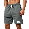 thumbnail image 1 of WPPGONE Mens Workout Shorts with Pockets Athletic Elastic Waisted Drawstring Sports Gym Straight Wide Leg Quick Dry Breathable Bottoms Plus Size Summer Shorts, M-4XL, 1 of 6