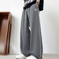 thumbnail image 1 of WPPGONE Mens Pants Casual Elastic Waisted Drawstring Baggy Loose Fit Plus Size Bottoms Daily Fashion Trousers with Pockets, L-6XL, 1 of 7
