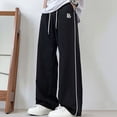 thumbnail image 1 of WPPGONE Mens Pants Casual Elastic Waisted Drawstring Baggy Loose Fit Plus Size Bottoms Daily Fashion Trousers with Pockets, L-6XL, 1 of 10