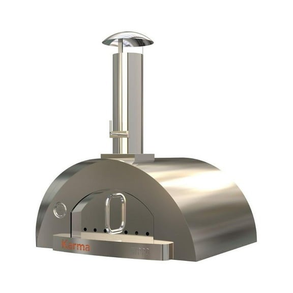 WPPO WKK-02S 32 in. Karma 304 Stainless Steel Wood Fired Pizza Oven
