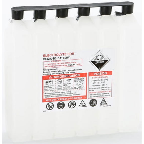 WPS - Western Power Sports 900CC CTX; Sealed Battery Electrolyte Pack 900Cc