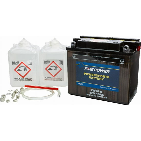 Fire Power Battery W/Acid CB16-B 12V Heavy Duty