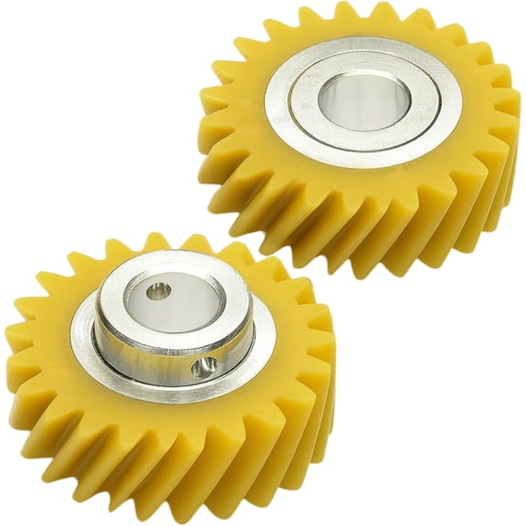 WPW10112253 W10112253 2 Pack Mixer Worm Gear Replacement for KitchenAid Whirlpool  Mixer Accessories Durable Upgraded Design Parts fit for Kitchen Aid 5K45SS, 5K5SS, 5KPM5 Bowl-Lift & Tilt Head