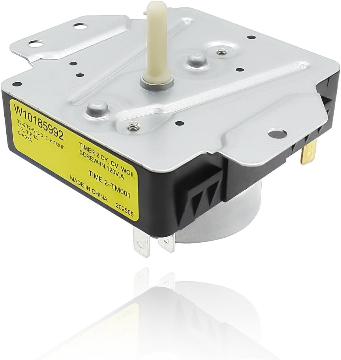 WPW10185992 W10185992 Dryer Timer Replacement 115V 60HZ Compatible With Whirlpool Maytag Kenmore Crosley Dryer Timer Replaces MEDC465HW0 WED5000DW2 WGD5000DW3 MGDC465HW0 WGD4850BW2 418-095-20-B5