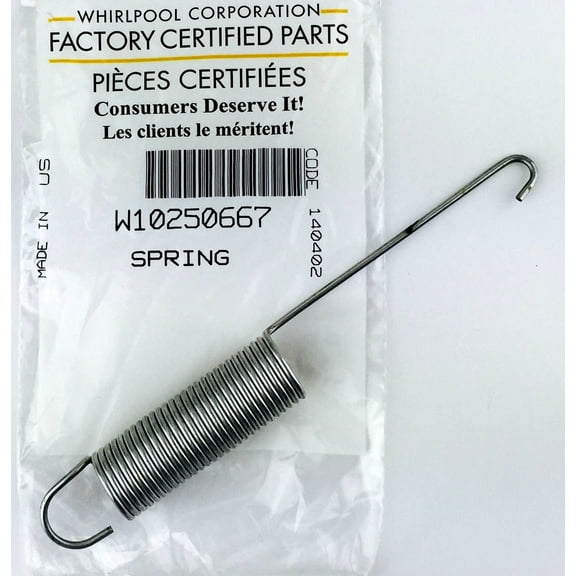 Whirlpool WPW10250667 Genuine OEM Suspension Spring 
Fits: 388492 W10250667 388492d 62738 63207