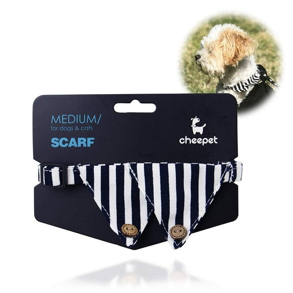 WPYST Adjustable Cat and Dog Collar with Bell and Cute Black Plaid Burgee Design Soft and Comfortable for Small Median Dog and Cat EHD 1