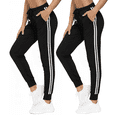 thumbnail image 1 of WQD 2 Pack Womens Sweatpants Jogger Pants with Pockets High Waist Lounge Athletic Yoga Pants for Workout Running Gym, 1 of 8