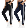 thumbnail image 1 of WQD 2 Pack Womens Sweatpants Jogger Pants with Pockets High Waist Lounge Athletic Yoga Pants for Workout Running Gym, 1 of 8