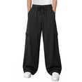 thumbnail image 1 of WQD Mens Cargo Sweatpants Baggy Gym Sweat Pants Drawstring Wide Leg Casual Lounge Pants with Pockets, 1 of 9