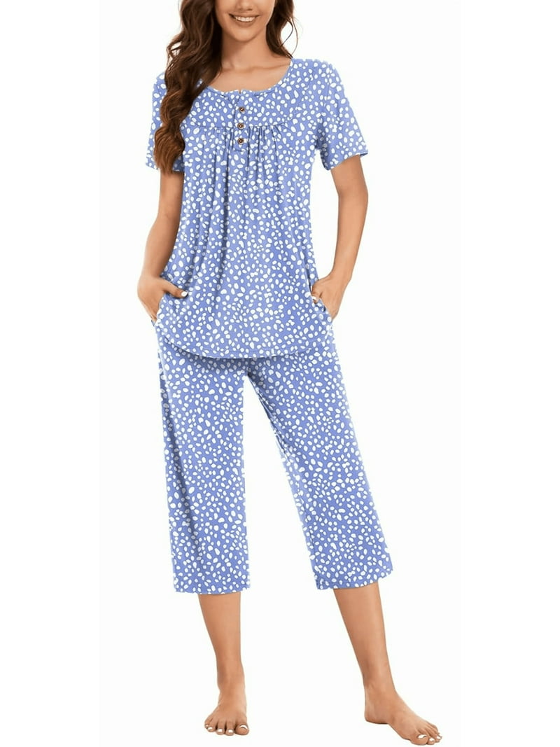 WQD Womens Pajama Sets Piece Lounge Sets Soft Loungewear Comfy