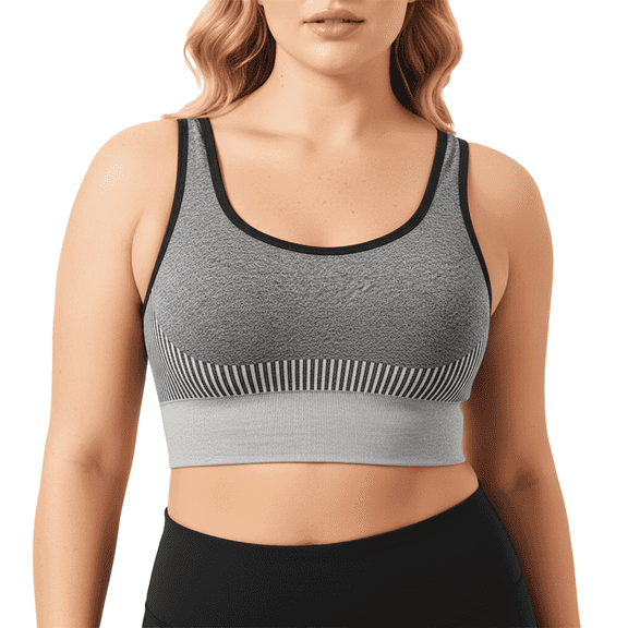 WQD Sports Bras for Women High Support Wirefree Padded Workout Bras Comfortable Athletic Yoga Bra Tops for Running Training Fitness Gym