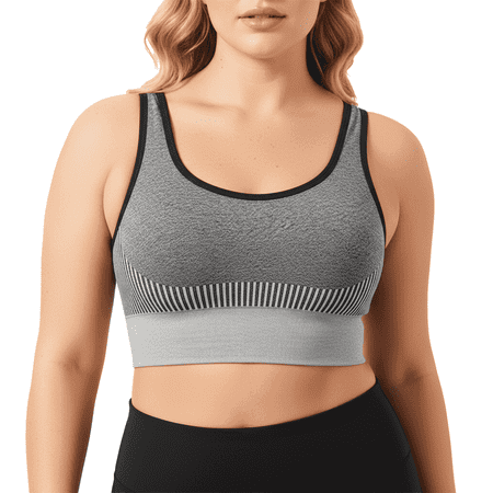 WQD Sports Bras for Women High Support Wirefree Padded Workout Bras Comfortable Athletic Yoga Bra Tops for Running Training Fitness Gym price history and forecast - WQD